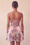 Sage Green Sweetheart Corset A-Line Short Ball Dress with Sequins