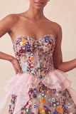 Sage Green Sweetheart Corset A-Line Short Ball Dress with Sequins