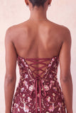 Pink Sweetheart Bodycon Sequin Short Party Dress with Lace Up Back