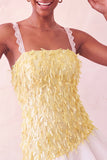 Pink Bodycon Ruffled Short Sequin Short Party Dress with Lace Up Back