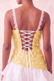 Pink Bodycon Ruffled Short Sequin Short Party Dress with Lace Up Back