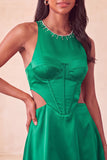 Black A-Line Corset Cut Out Short Party Dress