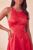 Black A-Line Corset Cut Out Short Party Dress