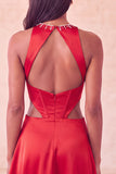 Black A-Line Corset Cut Out Short Party Dress