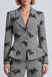 2 Piece Black and White Single Breasted Prom Suits