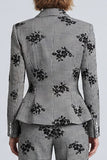 2 Piece Black and White Single Breasted Prom Suits