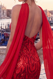 Gold Strapless Sequins Bodycon Short Homecoming Dress with Slit