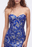 Strapless Green Bodycon Sequins Short Homecoming Dress with Lace Up Back
