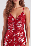 Sparkly Green Bodycon Sequins Spaghetti Straps Lace Up Back Homecoming Dress