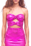 Gold Sweetheart Bodycon Keyhole Metallic Lace Up Back 80s Homecoming Dress