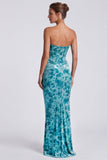 Pink Sweetheart Ruched Velvet Corset Mermaid Long Formal Dress