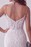 White Off The Shoulder Beaded Bodycon Short Homecoming Dress with Rhinestones