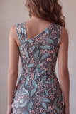 Black Bodycon Floral Ruched Short Homecoming Dress with Embroidery