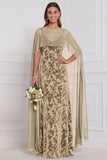 Black Burnout Velvet Sheath V-Neck Long Bridesmaid Dress with Cape