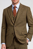 3 Piece Brown Notched Lapel Single Breated Men's Prom Suits