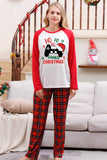 Family Red Plaid Merry Christmas Pajama Sets