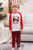 Family Red Plaid Merry Christmas Pajama Sets