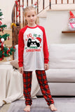 Family Red Plaid Merry Christmas Pajama Sets