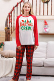 Family Red Plaid Merry Christmas Pajama Sets