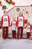 Family Red Plaid Merry Christmas Pajama Sets