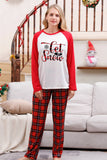 Family Red Plaid Merry Christmas Pajama Sets