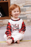 Family Red Plaid Merry Christmas Pajama Sets