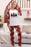 Plaid Matching Family Christmas Pajamas with Snowflake