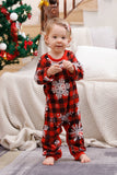 Family Matching Christmas Pajamas with Red Plaid