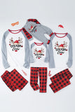 Plaid Christmas Matching Family Print Pajamas