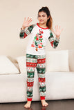 Red Green Family Christmas Tree Pajamas Set