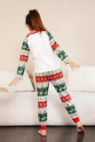 Red Green Family Christmas Tree Pajamas Set