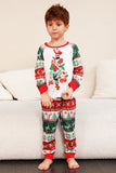 Red Green Family Christmas Tree Pajamas Set