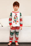 Red Green Family Christmas Tree Pajamas Set