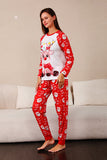 Red Deer Print Family Christmas Pajamas