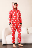 Family Red Christmas Claus Print Pajamas