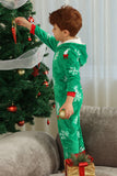 Christmas Family Green Flannel Snowflake Onesie Pajamas