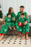 Christmas Family Green Flannel Snowflake Onesie Pajamas