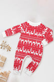 Red Green Family Christmas Tree Pajamas Set