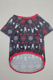 Christmas Family Matching Pajamas Black Red Deer Printed Pajamas Set