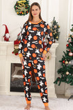 Halloween Family Pumpkin Printed Pajamas Set