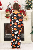 Halloween Family Pumpkin Printed Pajamas Set