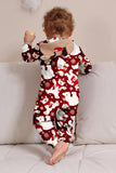 Burgundy Bear Family Pajama Set