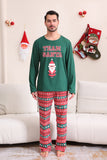 Dark Green Christmas Family Matching Pajamas Set