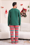 Dark Green Christmas Family Matching Pajamas Set