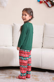 Dark Green Christmas Family Matching Pajamas Set