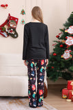 Black Merry Christmas Family Pajama Set