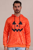 Orange Halloween Family Suit Long Sleeve Hooded Sweatshirt