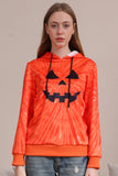 Orange Halloween Family Suit Long Sleeve Hooded Sweatshirt