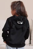 Black Halloween Family Costume Hooded Sweatshirt