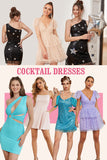 Time-Limited Sale For Short Cocktail Dress (1 pc - Random Style & Color)